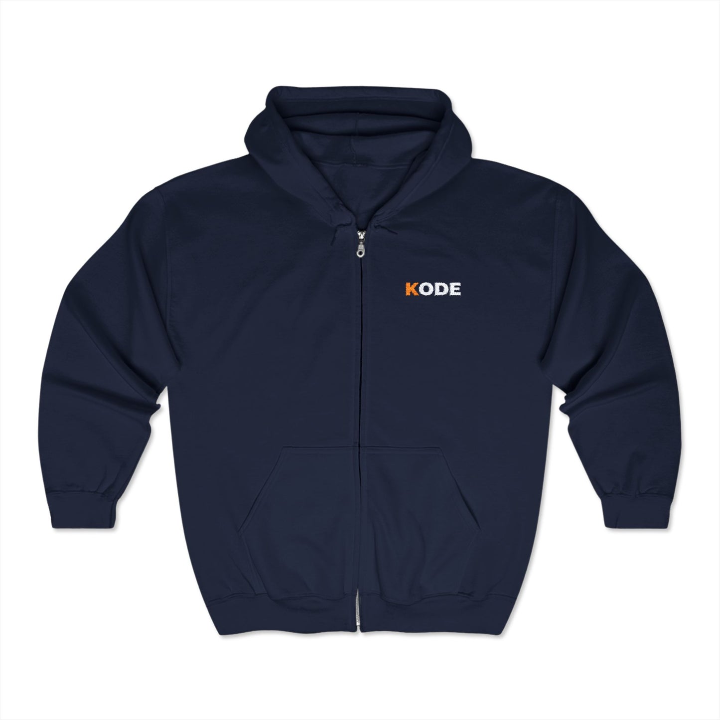 KODE Unisex Full Zip Hooded Sweatshirt