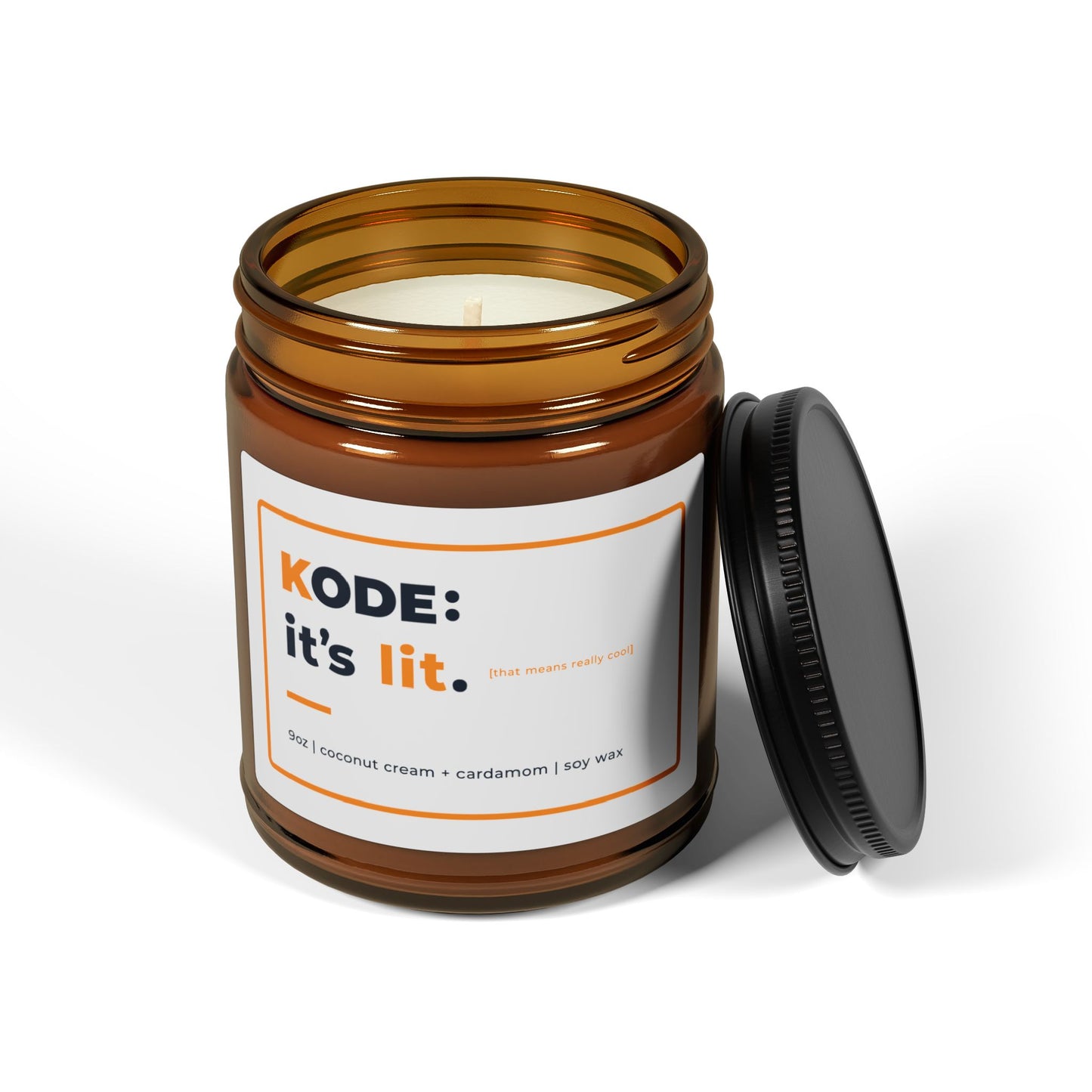 Coconut Cream + Cardamom Scented Soy Wax Candle