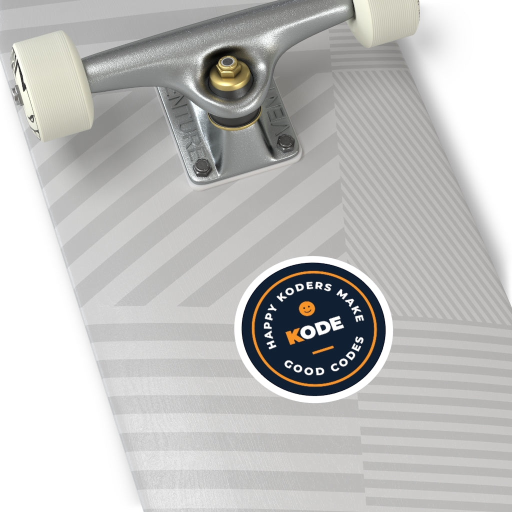 Happy Koders Sticker in Navy
